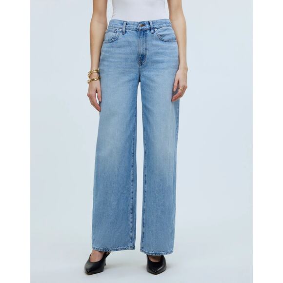 Madewell Denim - Madewell Superwide-Leg Jeans in Ahern Wash: Airy Denim Edition Low Slung | SZ 25